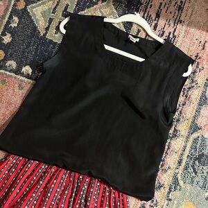 J. Crew Black Blouse Petite Small